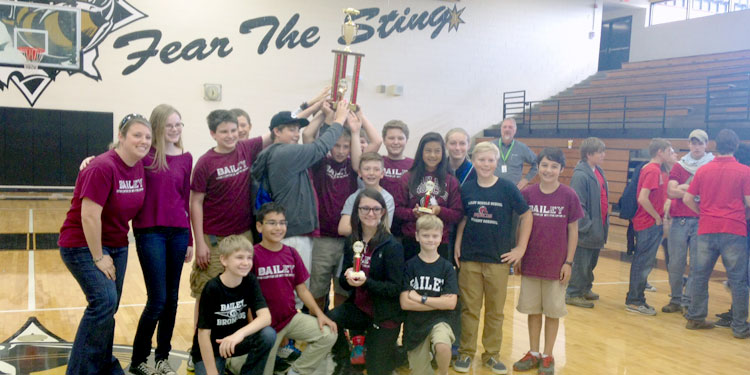 Bailey Middle School model race car team heading to nationals