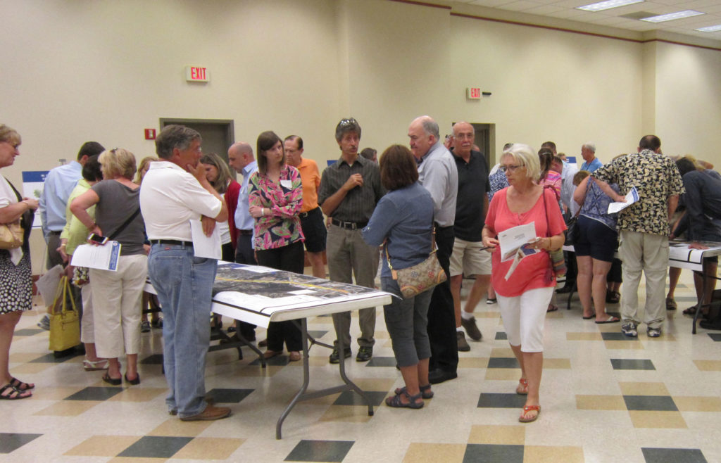 Over 100 residents filled the Cornelius Town Hall Community Room Tuesday afternoon to see the plans for widening West Catawba Ave in Cornelius between Jetton Road and Sam Furr Road