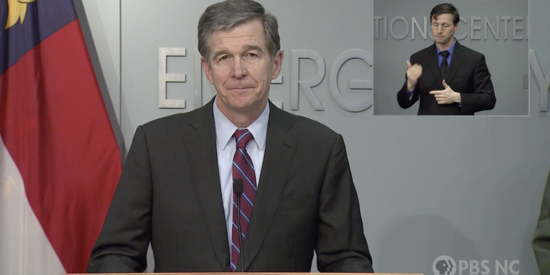 Gov. Cooper at Jan. 27 press conference