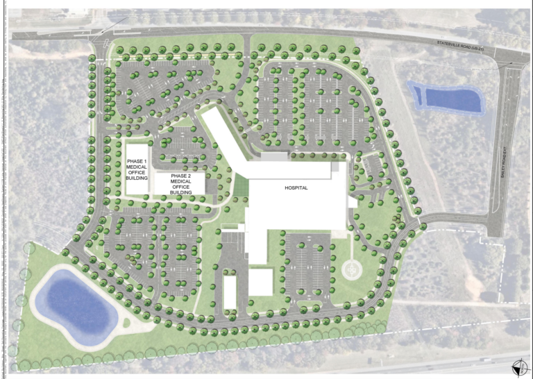 New Hospital Coming In 2024 Will Operate On Former Farm Cornelius Today   Screen Shot 2022 07 19 At 10.43.25 AM 768x546 