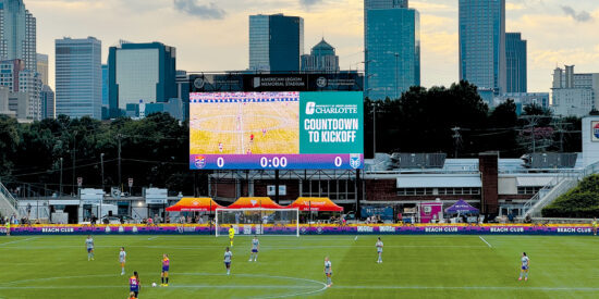 The Carolina Ascent FC set a new professional women’s soccer club single-game attendance record in the Carolinas with 10,553 fans in their first game / Photo by Jason Benavides