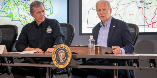 President Biden surveyed damage from Helene yesterday | Photo: Paul E. Barker