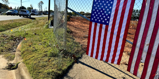 A sidewalk on West Catawba was torn up during construction / Jason Benavides photo